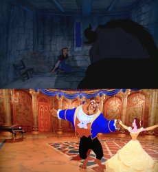 stockholm syndrom beauty and the beast Meme Template