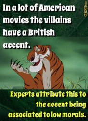 British accent movie villains Meme Template