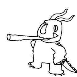 neronga smoking a fat dart no color Meme Template