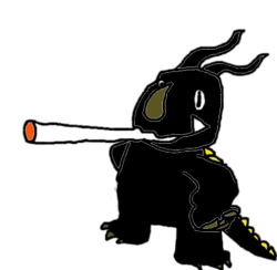 Neronga Smoking a Fat Dart Sticker Meme Template