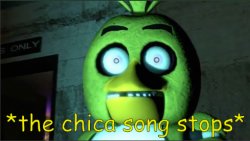 *the chica song stops* Meme Template