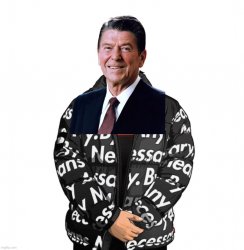 Ronald Reagan drip Meme Template