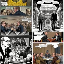 Slothbertarian invites Heinrich Himmler & Adolf H!tler to dinner Meme Template