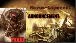 Horus Lupercals announcement template Meme Template