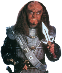 Gowron With Blade Transparent Background Meme Template