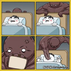 surprise smack at night Meme Template