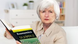 Yellen Hard at Work Meme Template