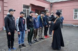 Russian Orthodox priest blesses conscripts Meme Template
