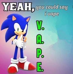 Yeah you could say I vape sonic Meme Template