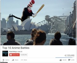 Anime fights Meme Template
