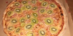 cursed kiwi pizza you eat it you die Meme Template