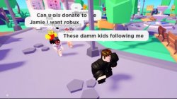 Robux beggers -Roblox- Meme Template