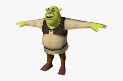 t-pose shrek Meme Template