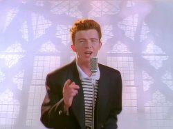 Rick roll Meme Template