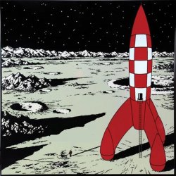 Tintin moon rocket Meme Template
