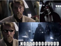 Obi-wan and Vader Meme Template