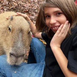 Kid and Capybara Meme Template