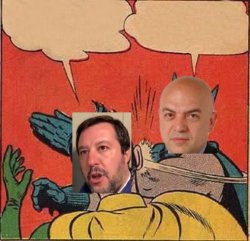 marco rizzo distrugge salvini coglione Meme Template