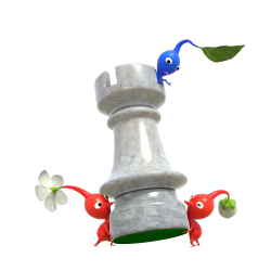 Blue Pikmin & Red Pikmin with Chess Piece Meme Template