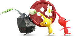Rock Pikmin & Yellow Pikmin & Red Pikmin Carrying Button Meme Template