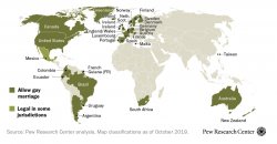 Countries that recognize gay marriage 2019 Pew Research Center Meme Template