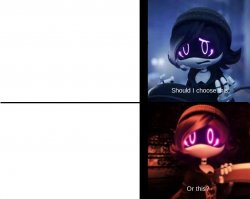 Uzi can't choose Meme Template