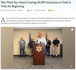 Neo-Nazis attack power station in North Carolina Meme Template