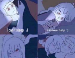 I can’t sleep cropped Meme Template