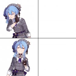 Hoshimachi Suisei Drake meme template Meme Template