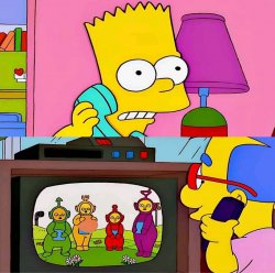 Bart calling Millhouse Meme Template