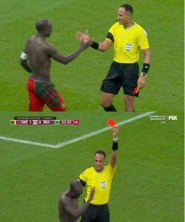 Red card Meme Template