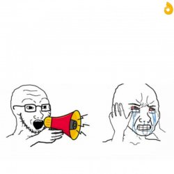 megaphone man Meme Template