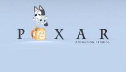 pixar + bluey Meme Template