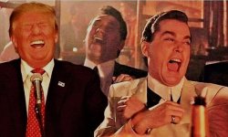 Trump laughing with Goodfellas Meme Template