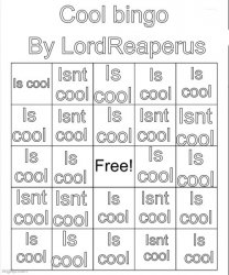 Cool bingo Meme Template