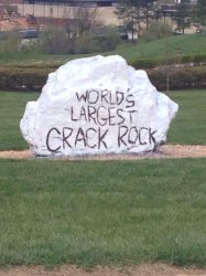 World's largest crack rock Meme Template