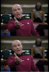 double annoyed picard Meme Template