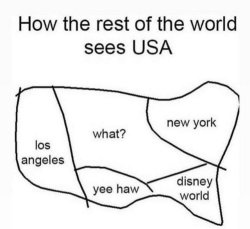 How the rest of the world sees USA Meme Template