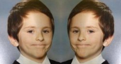 Awkward White Kid Smile Mirrored Meme Template