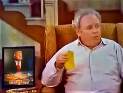 Archie Bunker and Trump photo Meme Template