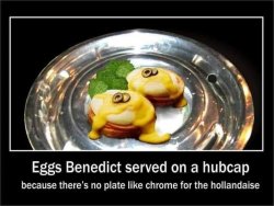 No plate like chrome for the hollandaise Meme Template