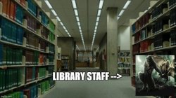 Library Staff From He!! 3-A Meme Template