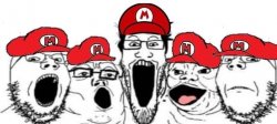 Mario soyjacks Meme Template