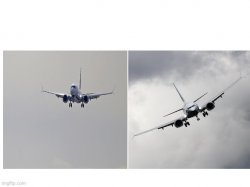 Plane and Crashing Plane Meme Template