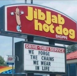 We forge the chains we wear in life Meme Template