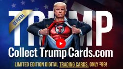 Trump Digital Virtual trading card ripoff Meme Template