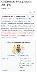 Children and Young Persons Act 1933 Meme Template