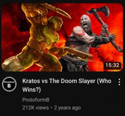Kratos vs. Doom Slayer Meme Template