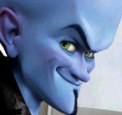 Megamind Smiling Meme Template