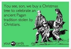 Christmas paganism Meme Template